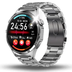Smartwatch Zegarek Kardiowatch Angelo AT300 srebrny EKG HRV Tętno Rozmowy Szkło 3 Paski Menu PL